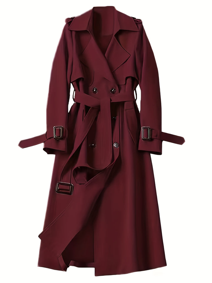 Charlotte | British-Style Double-Breasted Trench Coat