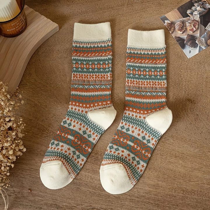 Wren | 5-Pack Retro Melange Ankle Socks