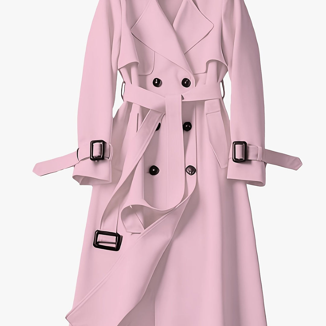Charlotte | British-Style Double-Breasted Trench Coat
