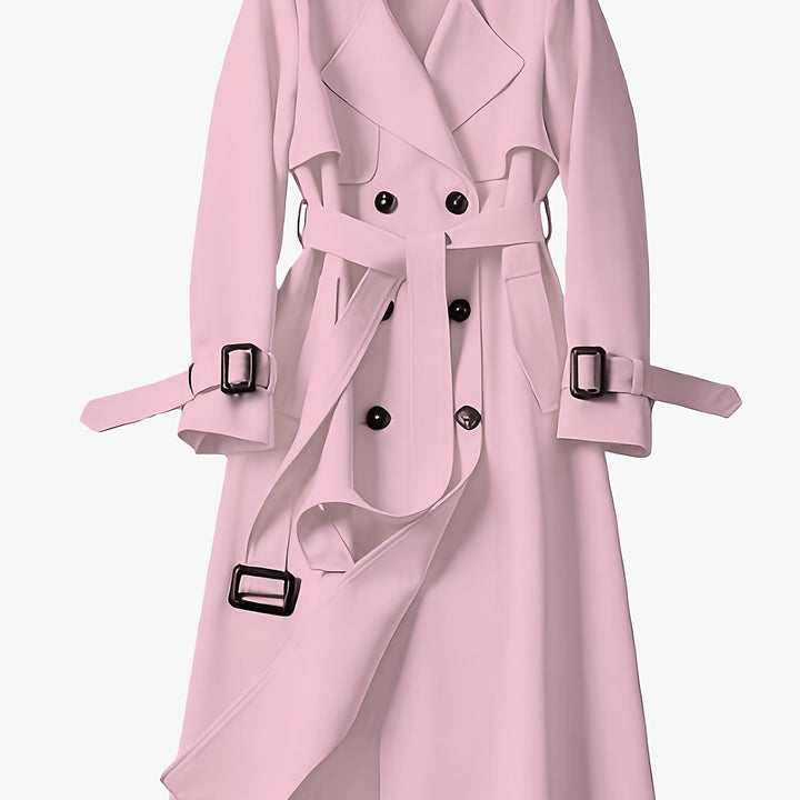 Charlotte | British-Style Double-Breasted Trench Coat