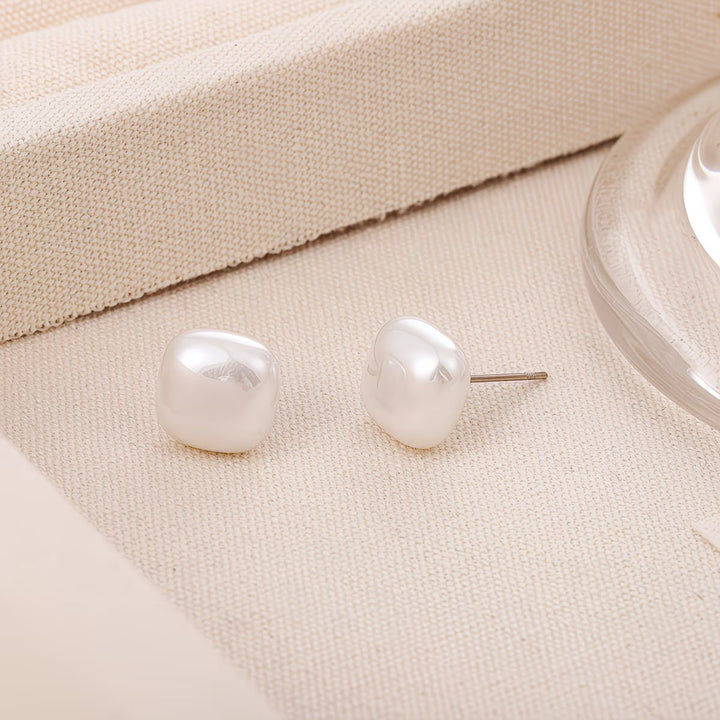 Square Pearl Earrings