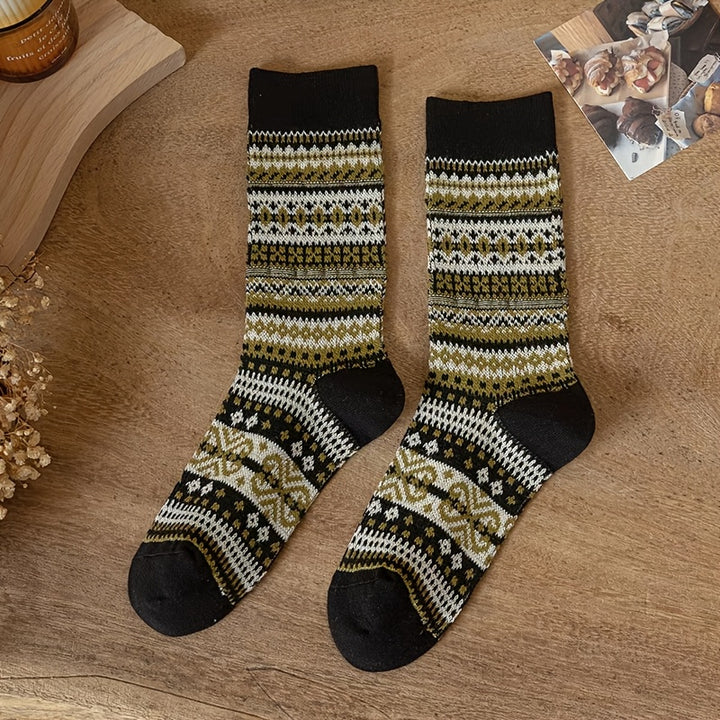 Wren | 5-Pack Retro Melange Ankle Socks