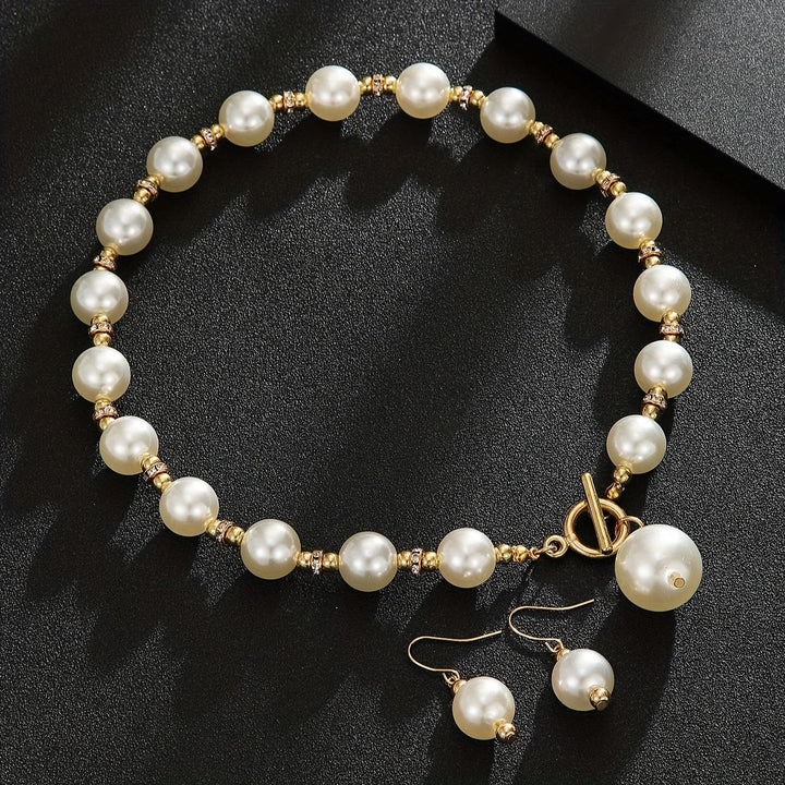 Chunky Pearl Necklace Set
