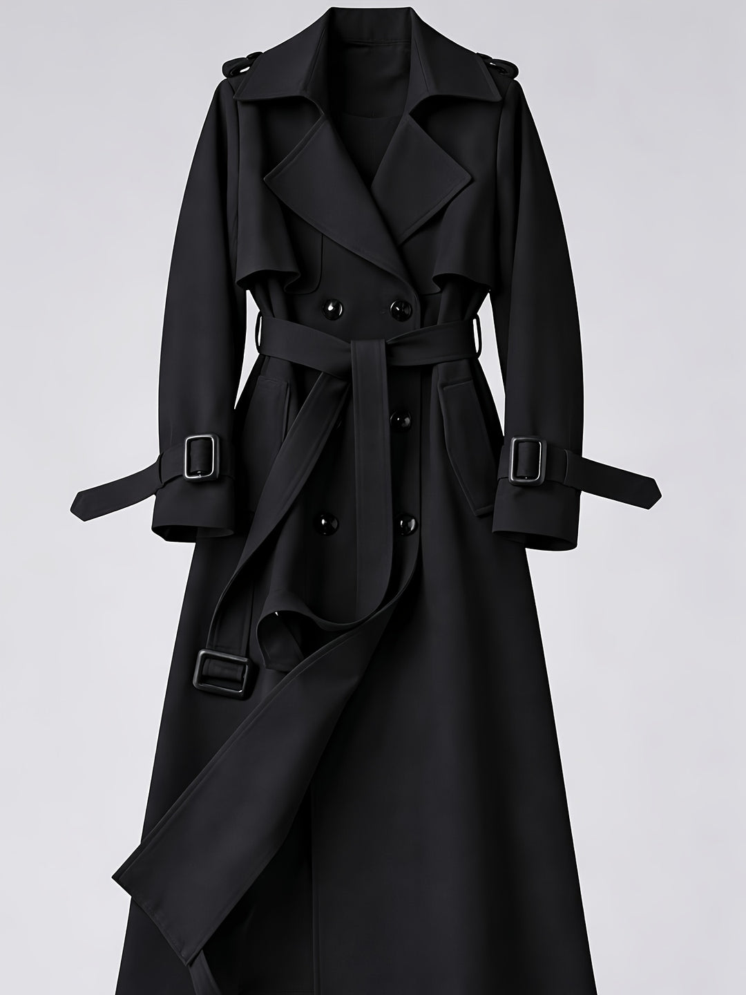 Charlotte | British-Style Double-Breasted Trench Coat