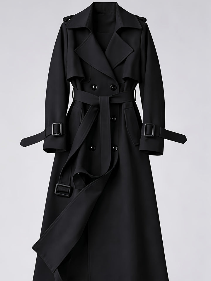 Charlotte | British-Style Double-Breasted Trench Coat