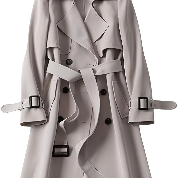 Charlotte | British-Style Double-Breasted Trench Coat