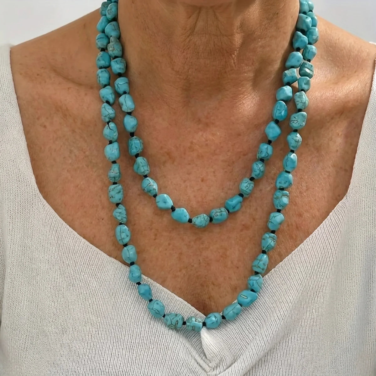 Vintage Double Turquoise Necklace