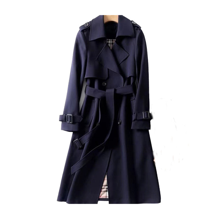Albane | Women Brown Belted Trench Coat Double Breasted