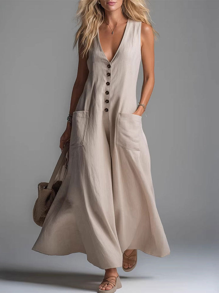 Noa | Button Flow Maxi Dress