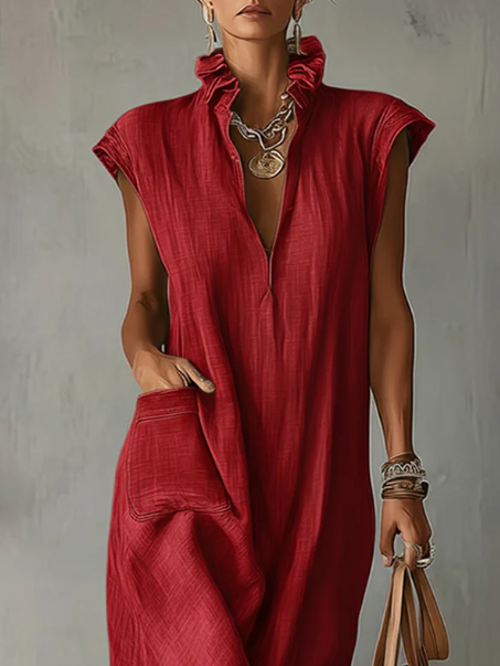 Elara | Ruffle Spring Maxi Dress