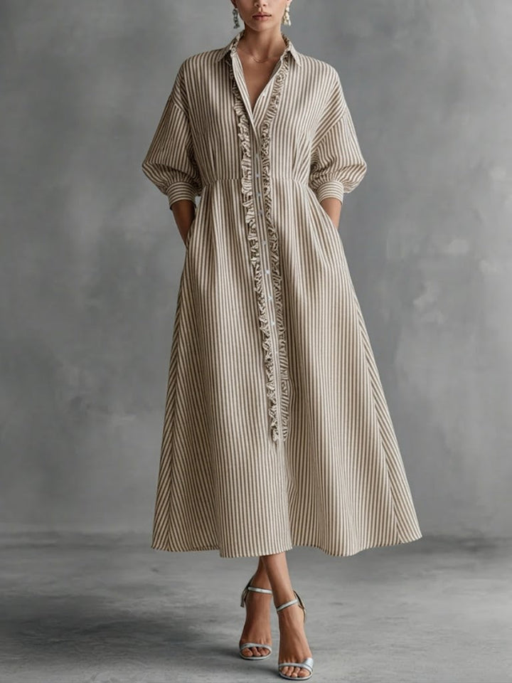 Elin | Stripe Maxi Dress