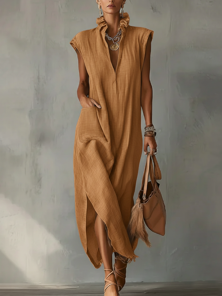 Elara | Ruffle Spring Maxi Dress