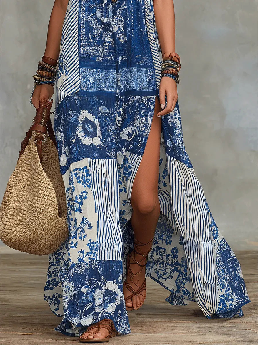 Isla | Patchwork Maxi Dress