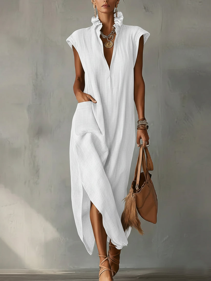 Elara | Ruffle Spring Maxi Dress