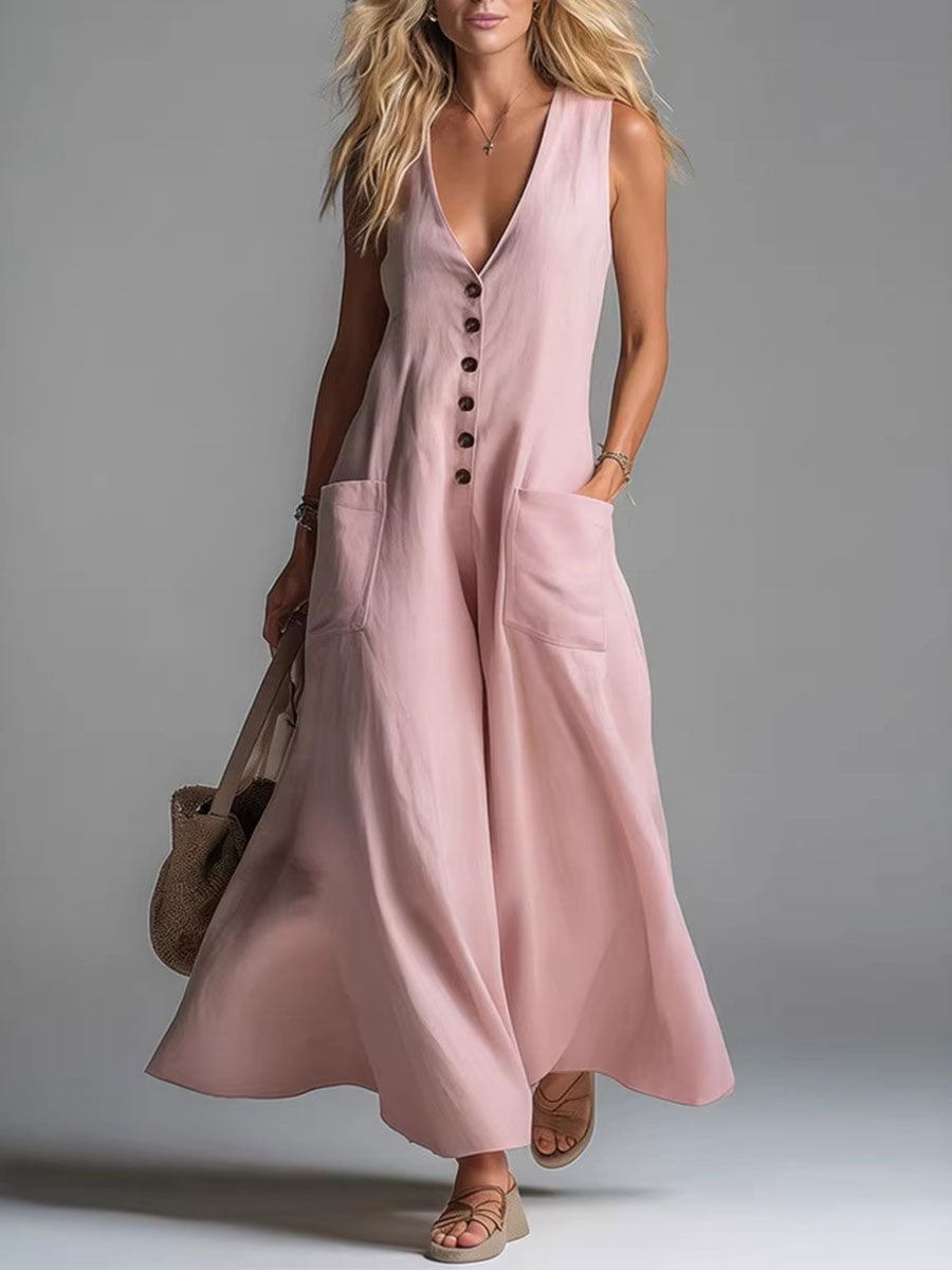 Noa | Button Flow Maxi Dress