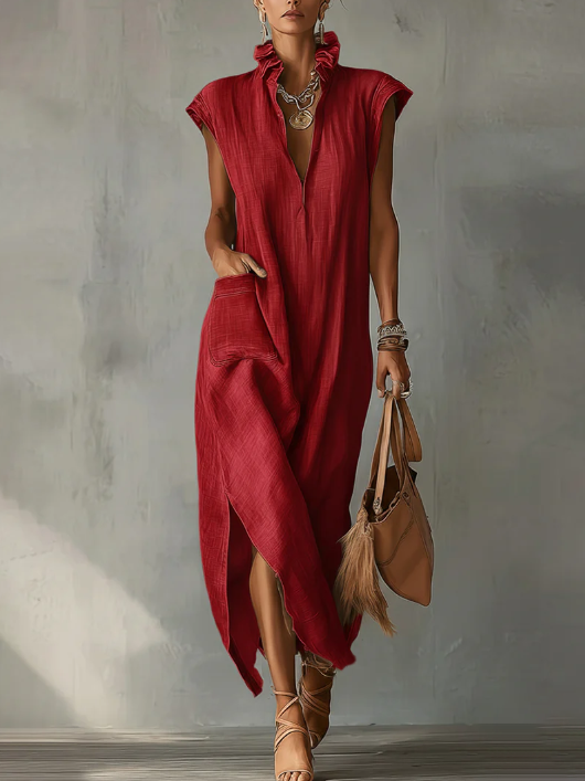 Elara | Ruffle Spring Maxi Dress