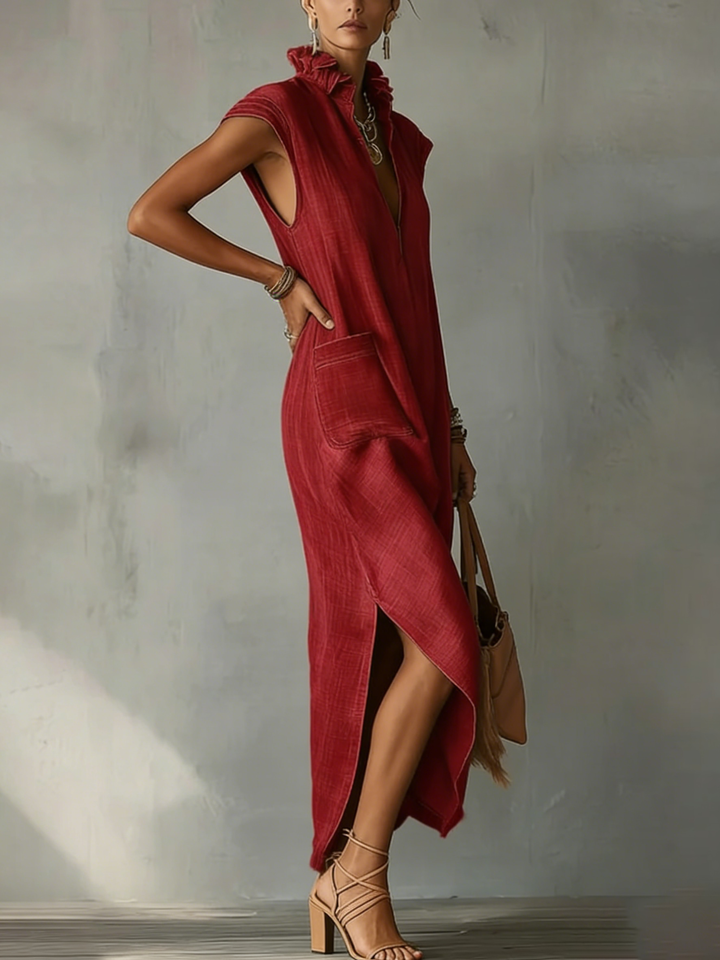 Elara | Ruffle Spring Maxi Dress