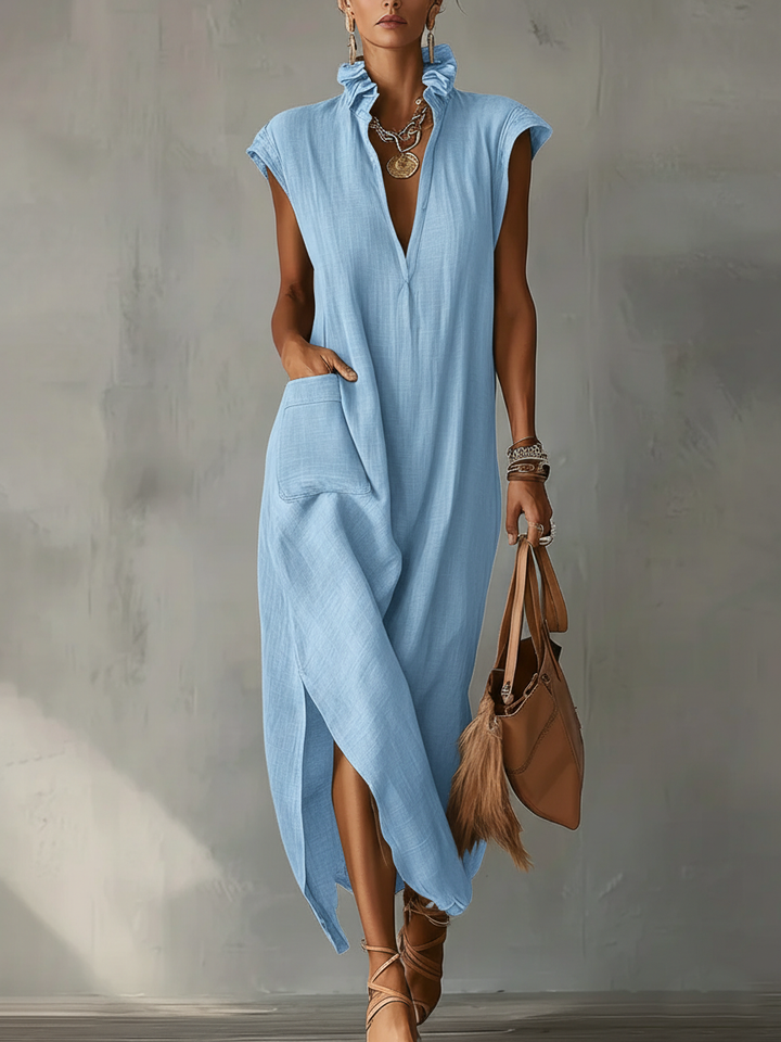 Elara | Ruffle Spring Maxi Dress
